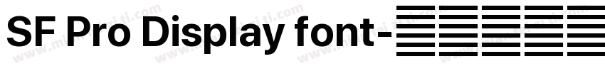 SF Pro Display font字体转换